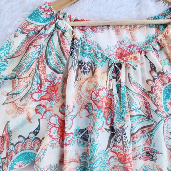 Cupshe Floral Swimsuit‎ Coverup Dress - Picture 4 of 5